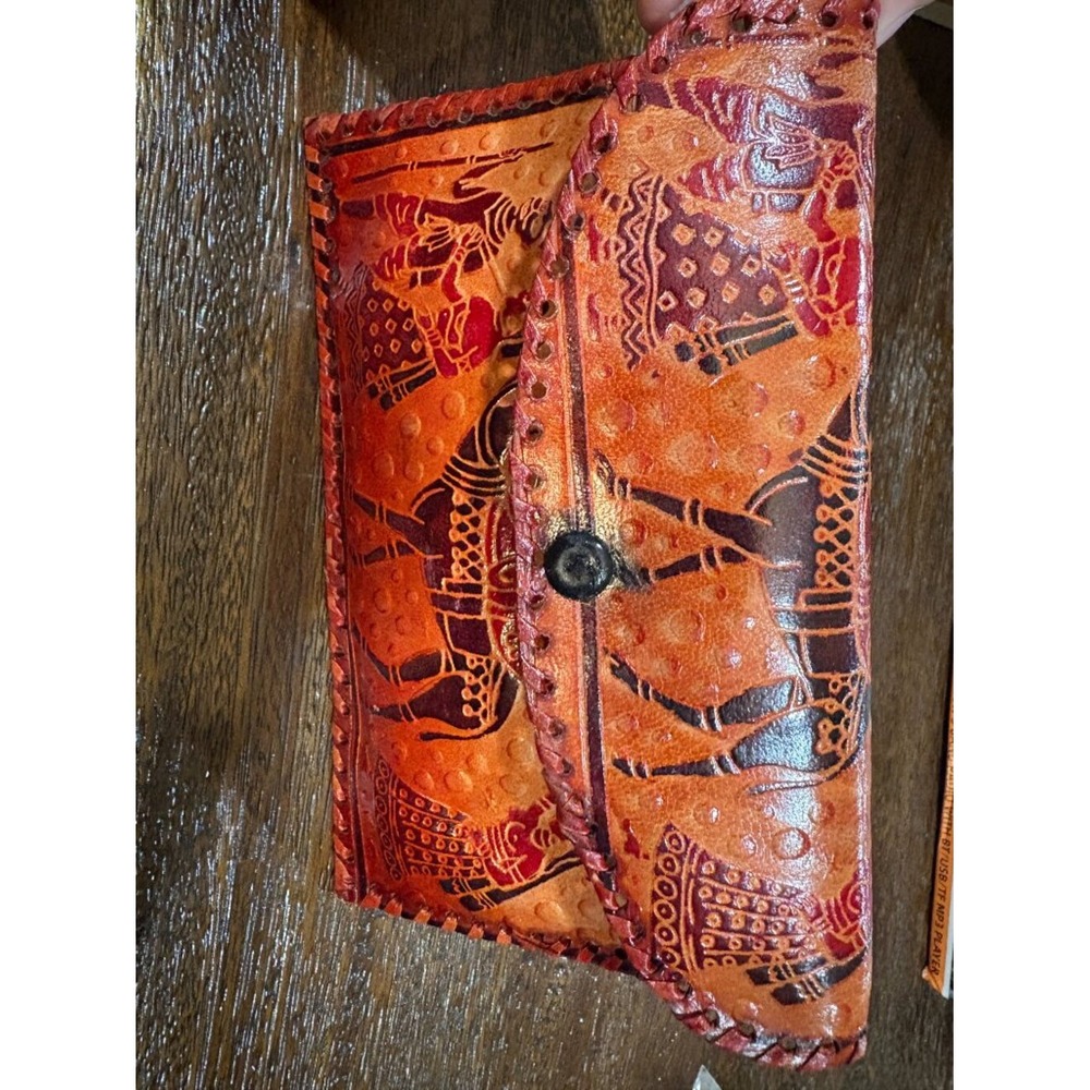 India Fun Funky Brown Camel  Snap Purse Wallet Travelers NEW
